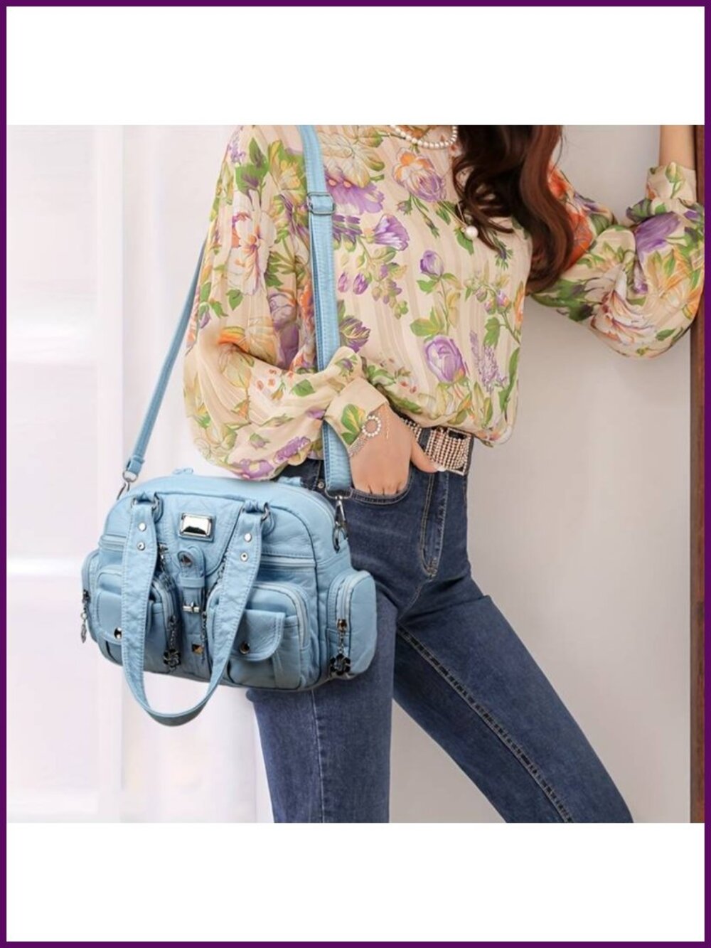 Retro Y2K Punk Decorated Tote Handbag with Metallic Accents